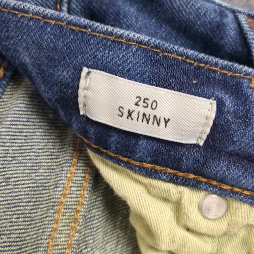 J.Crew 250 Skinny Jeans Mens‎ Medium Wash Blue Denim Slim Fit 30x34 - Picture 9 of 15